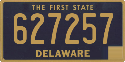 DE license plate 627257