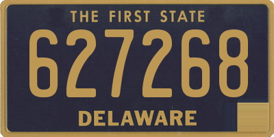 DE license plate 627268