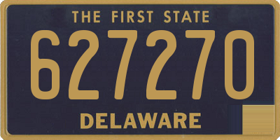 DE license plate 627270