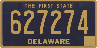 DE license plate 627274