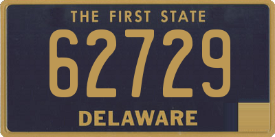 DE license plate 62729