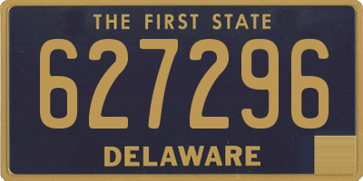 DE license plate 627296