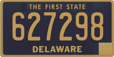 DE license plate 627298