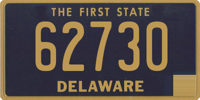 DE license plate 62730