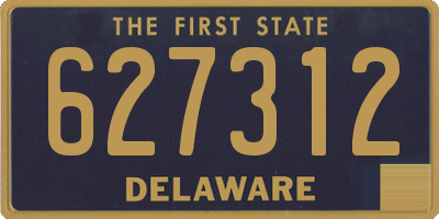 DE license plate 627312