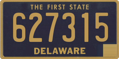DE license plate 627315