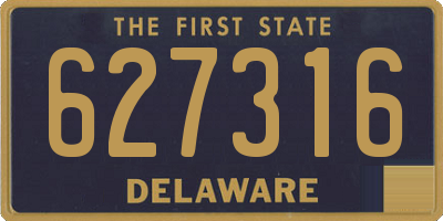 DE license plate 627316