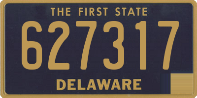 DE license plate 627317