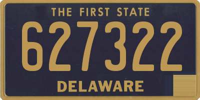 DE license plate 627322