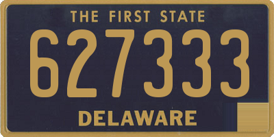 DE license plate 627333