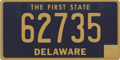 DE license plate 62735