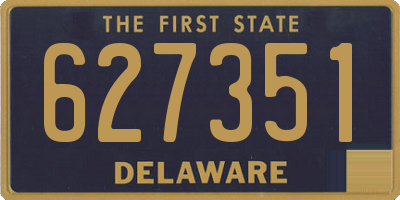 DE license plate 627351