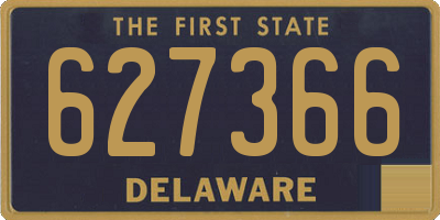 DE license plate 627366