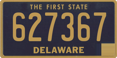 DE license plate 627367