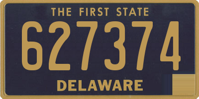 DE license plate 627374