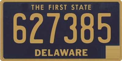 DE license plate 627385
