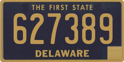 DE license plate 627389