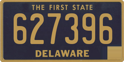 DE license plate 627396