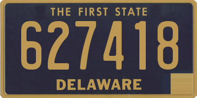 DE license plate 627418