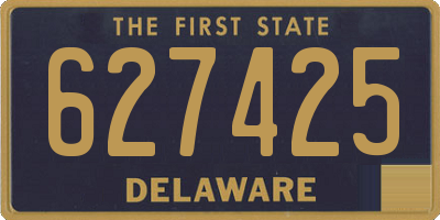 DE license plate 627425