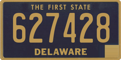DE license plate 627428
