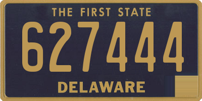 DE license plate 627444