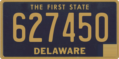 DE license plate 627450