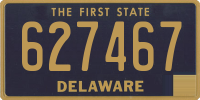 DE license plate 627467