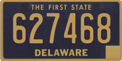 DE license plate 627468