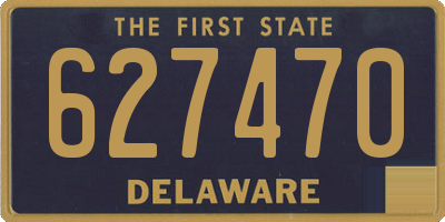 DE license plate 627470