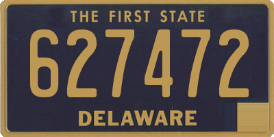 DE license plate 627472