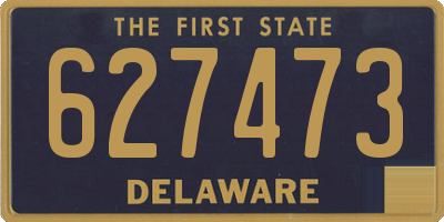 DE license plate 627473