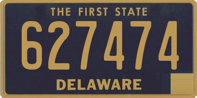 DE license plate 627474