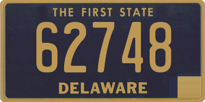 DE license plate 62748
