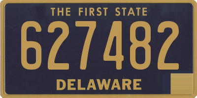 DE license plate 627482