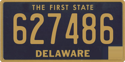 DE license plate 627486