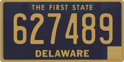 DE license plate 627489