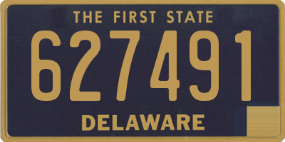 DE license plate 627491