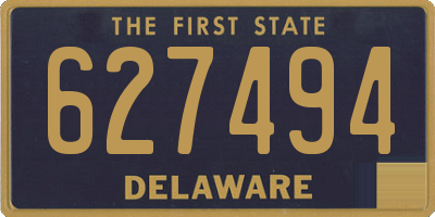 DE license plate 627494