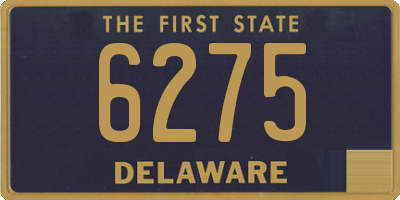 DE license plate 6275