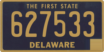 DE license plate 627533