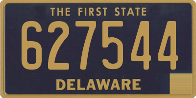 DE license plate 627544