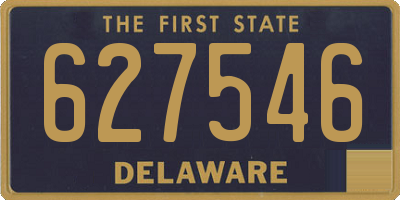 DE license plate 627546
