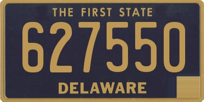 DE license plate 627550