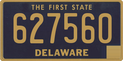 DE license plate 627560