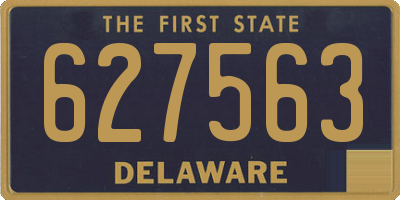 DE license plate 627563