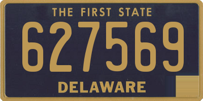 DE license plate 627569