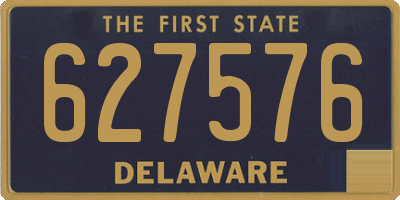 DE license plate 627576