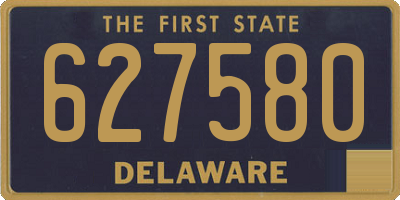 DE license plate 627580