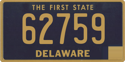 DE license plate 62759